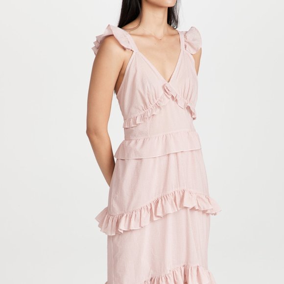 MISA | Morrison Maxi Dress Pink - Picture 4 of 6